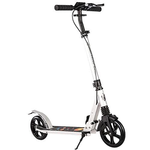 Scooter : MAGJI Adult Kick Scooter with Big Wheels, Lightweight Compact Scooter for Unisex, Shock Suspension Scooters with Handbrake & Footbrake