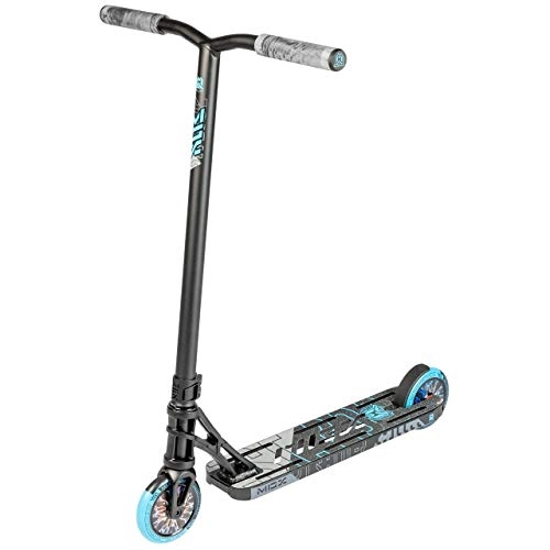 Scooter : MGP Action Sports - MGX P1 Pro Stunt Scooter - Suits Boys & Girls Ages 6+ - Max Rider Weight 100kg - Worlds #1 Pro Scooter Brand - Madd Gear Est. 2002 (Black / Blue)