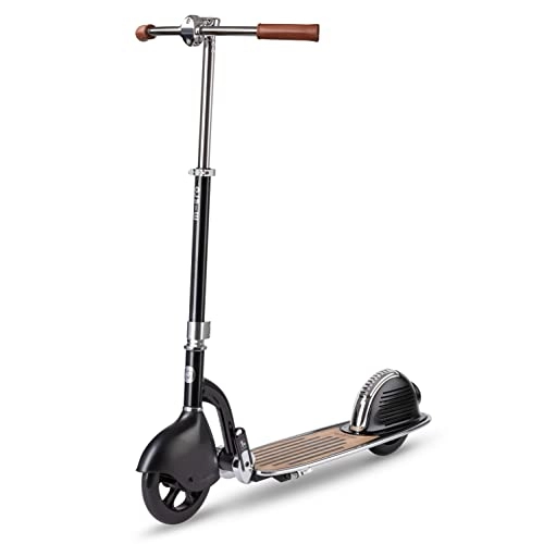 Scooter : Micro Black Adult Foldable 2 Wheel Navigator Scooter Suitable For 18 Years+ Adults Large Wheels Commute School Run Long Distance Scoot