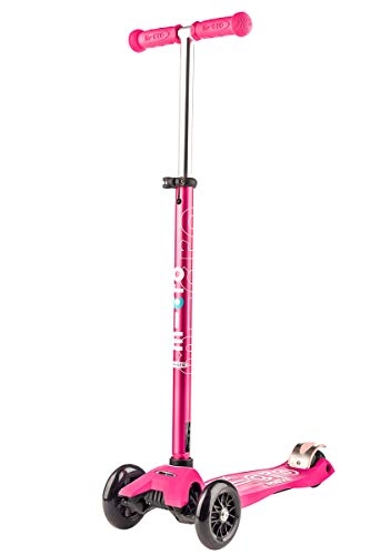 Scooter : Micro Scooter Maxi Deluxe 3 Wheel With Adjustable Handlebar For Age 5-12 - Pink