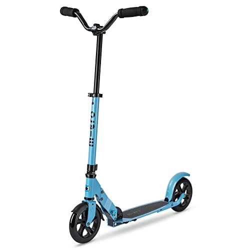 Scooter : Micro Speed Deluxe Scooter Lightweight Folding Scooter Blue Suitable For Ages 12+ Adult Commute School Run Everyday Shock Dampening System Scooters
