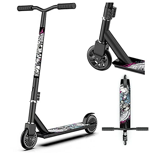 Scooter : MJCV Stunt scooter, city scooter for adults -Trick scooter -Stunt scooter with ABEC 7 ball bearings, stunt scooter for beginners boys girls teenagers adults