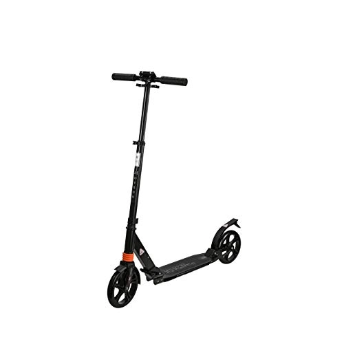 Scooter : Movnon Kick Scooter for Adults, Teens, Foldable Scooter with Belt, Dual Suspension, Weighting Up to 220lbs, Black