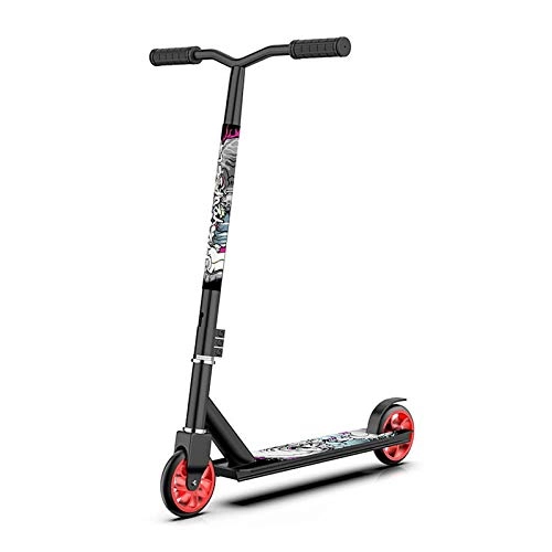 Scooter : MYAOU kids Scooter Adults Boys Girls Stunt Scooters, High Spec Trick T-Bar Scooter with Wide Deck and Big Aluminium Alloy Wheels, Lightweight