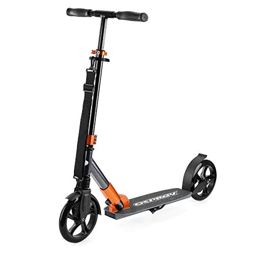 Scooter : Osprey XS2 Big Wheel Scooter – Kids and Adults Folding Commuter Scooter with Adjustable Handlebars, Copper