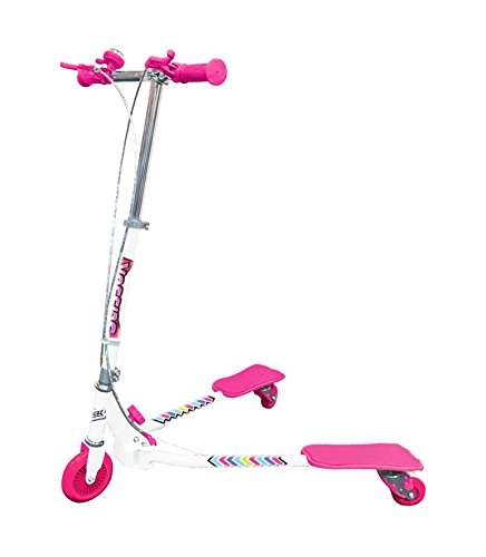 Scooter : Ozbozz Scissor Scooter (White / Pink)