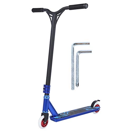 Scooter : PBOHUZ Scooter Lightweight Portable Scooter Equipment with Aluminum Core Wheel Blue