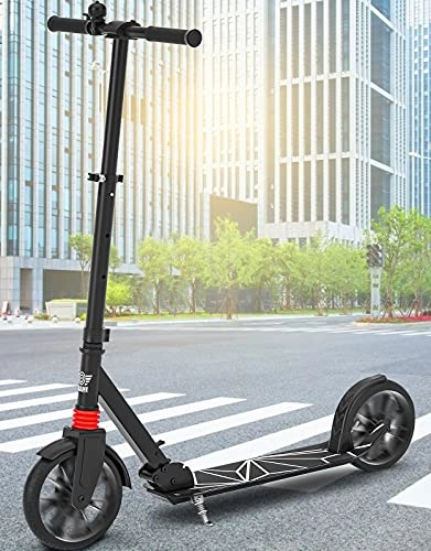 Scooter : Peradix Kick Scooter for Kids Ages 8+ and Adults, 4 Adjustable Height Teenagers Scooters, 200mm Big Wheels Foldable Scooter, Set for Children