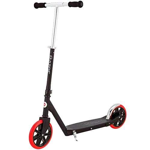 Scooter : Razor Carbon Lux Kick Scooter, Black / Red