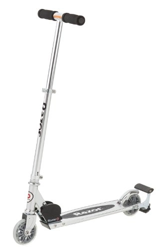 Scooter : Razor Spark Kick Scooter with 98mm Wheels - Silver