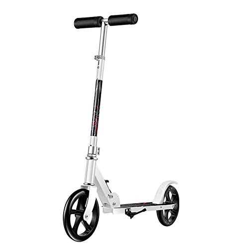 Scooter : Relaxbx Big Wheel Scooter Kids and Adults Folding Commuter Scooter with Adjustable Handlebars, Non-electric