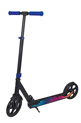 Scooter : Schildkröt City Scooter Street Artist 2.0, 200mm, Leisure Scooter, Aluminum, Foldable, for Children and Adults, Improved Quality, Color: Blue / Black, 510104