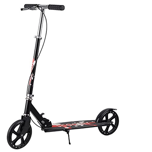 Scooter : scooter Adult & Youth Scooter, With Adjustable Height Double Suspension, Fast Folding In 3 Seconds, Easy To Carry(Color:black)