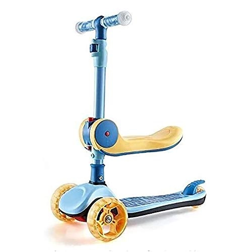 Scooter : Scooter Bars, Adult Scooter, Scooter Wheels, Kick Folding Toddler with Wear-Resistant Pet Lighted Wheel, Adjustable Seat, Kick, 110 Lbs Capacity, Great for Kids Aged 2-12 Year Old