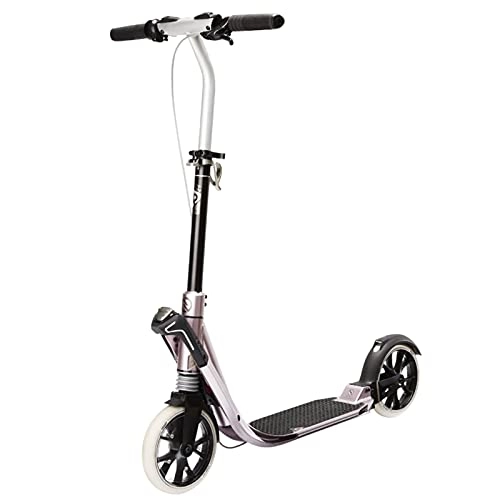 Scooter : scooter Folding Scooter, Front And Rear Shock Absorption Design, Sliding More Comfortable, Foldable Design For Easy Storage(Color:pink)