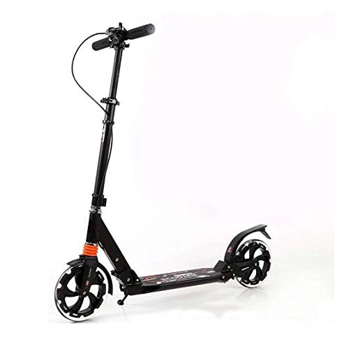 Scooter : Scooter for Adult Kids, Height adjustable 2 Wheel Foldable Portable Scooters for Adults Toddler, Black