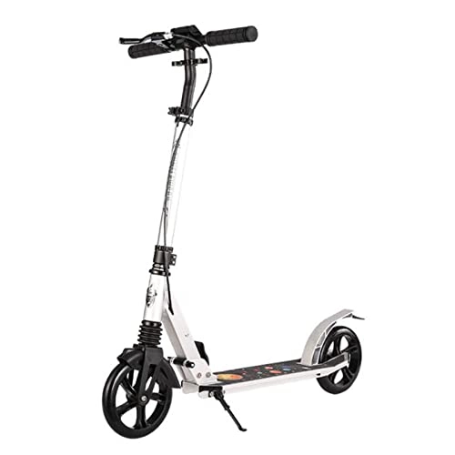 Scooter : Scooters For Adults, Foldable Kids Kick Scooter 2 Wheel, Shock Absorption Mechanism, Adjustable Height Comfort Handlebar Grips (Color : A)
