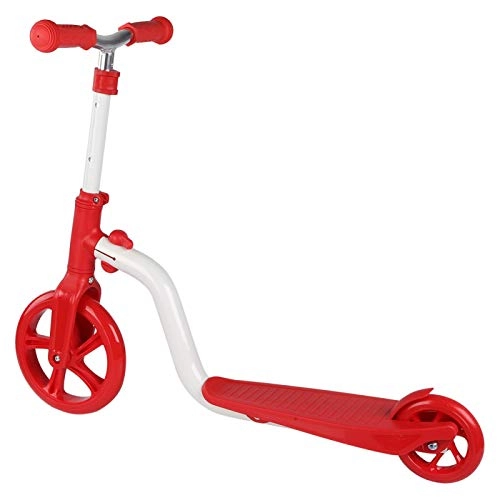 Scooter : Shipenophy Folding Inline Scooter Adjustable Height Scooter Outdoor Sports Exercise Sports Training(Red and white two-wheeled scooter)