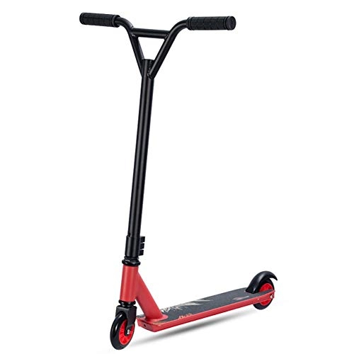 Scooter : Teens / Kids Stunt Scooters Children’S Kick Scooter Kids 2 Wheel Scooter Robust Aluminum Frame Scooters Portable Children Freestyle 360 Degrees for Girls Boys red