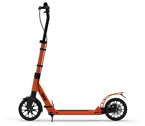Scooter : toucan Premium Adult Scooter with Hand Brake Dual Suspension, Hight-Adjustable Urban Scooter | Folding Kick Scooter with 200m Big Wheels for Teens Kids Age 8+ (marrakech)