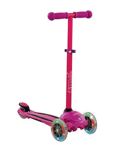 Scooter : U-Move M004012 Mini Flex LED Scooter 3 Wheel, Pink / Purple, 66 x 55 x 28cm