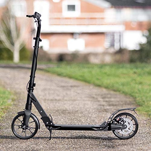Scooter : VICI Glide Adult Kick Scooter - Foldable Scooter with Adjustable Handlebars, Multi-Braking System & Dual Suspension | 2 Wheel Kick Scooters | Adult Scooters