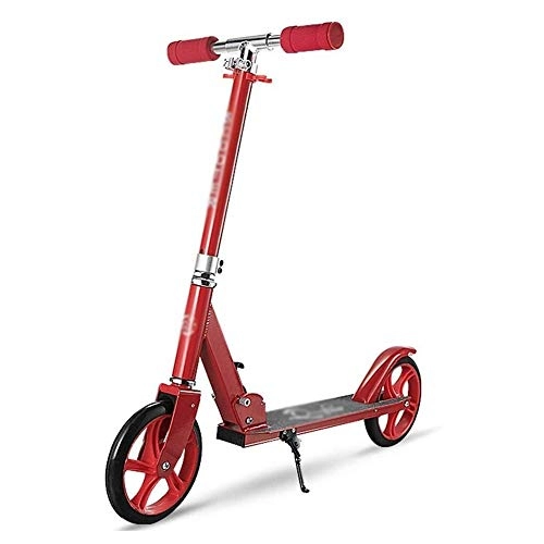 Scooter : WJJ Folding Scooter for Kids Outdoor Riding Portable Scooter-Girl Woman Kick Scooter with Big Wheels, Foldable Height Adjustable Commuter Scooter, Gift for Girls and Boys - Supports 200 Lbs,