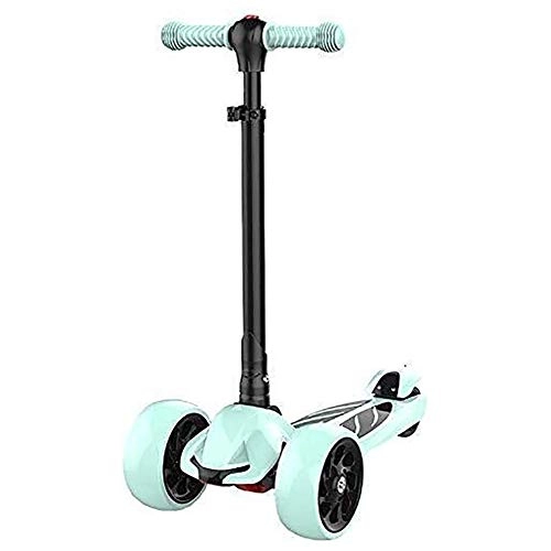 Scooter : WJJ Folding Scooter for Kids Scooter Bars, Adult Scooter, Scooter Wheels, Kick Folding for Toddlers, Shock-Absorbing Kick with Adjustable Handlebar and Lighted Pu Wheel, 220 Lbs Capacity, Best Gift for K