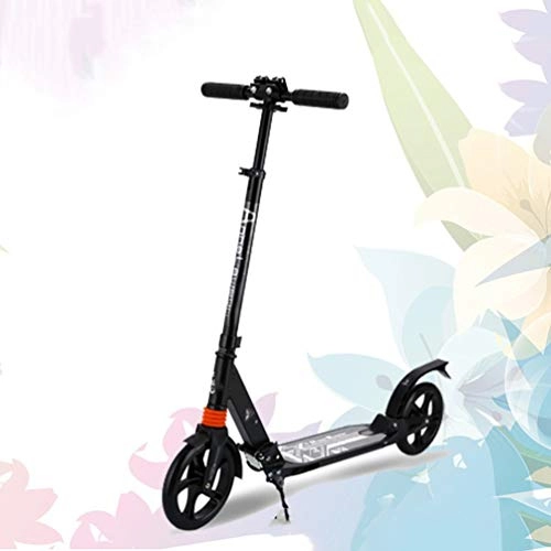 Scooter : WTTO Scooter, Folding Kick Scooter 3 Adjustable Height Scooters for adults Light Durable 20cm Wheel For Commute and Travel,