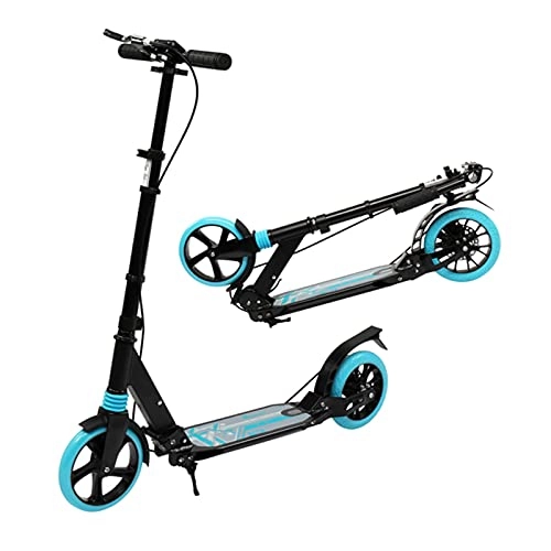 Scooter : WYJ Folding children's scooter, Folding Commuter Scooter with 8'' Tyre, Scooter with ​3 adjustable height, Scooter ​Offroad, Kick Scooter for adult & Teens