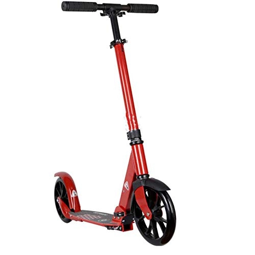 Scooter : XBSLJ Kick Scooter, Kids Scooter City Scooter Foldable and Height-Adjustable With Big Wheels Birthday Gifts for Teens and Adults-Red