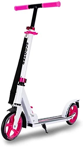 Scooter : XBSLJ Kick Scooter, Scooters For Kids Adult Scooter 2-wheel Foldable And Light Single Pedal Scooter Anti-skid Pedal Suitable for Young Children Teenagers Adult-Pink