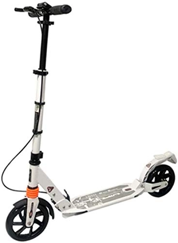Scooter : XBSLJ Kick Scooter, Scooters For Kids Foldable Kick Scooter Lightweight Maximum Load Capacity 150KG For Adults Teens-White