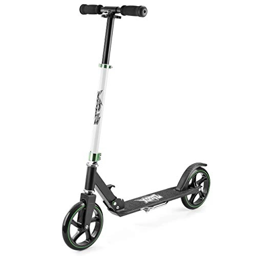 Scooter : Xootz Big Wheel Scooter for Kids, Foldable with Adjustable Handlebars - Black
