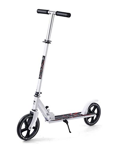 Scooter : YF-Mirror Adult Scooter with Suspension Kids Kick Scooter 2 Wheel 200mm Big Wheel Scooter Height Adjustable Urban Scooter Commuter Lightweight Scooter Adult City Scooter