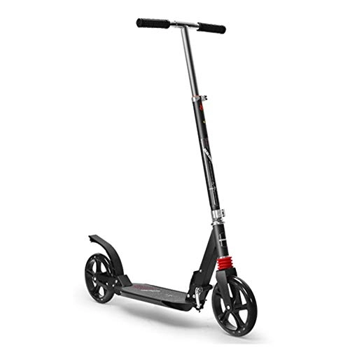 Scooter : YF-Mirror Folding Kick Scooter for Kids, 2 Big Wheels, Rear Fender Brake, Adjustable Height, Foldable Street Sports Scooter for Girls and Boys Kids Age 8+