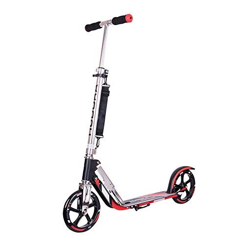 Scooter : YF-Mirror Kick Scooter with 8" Large Wheels, Folding Scooters for Kids 10 Years and up / Adults + Large Tires + Adjustable Height