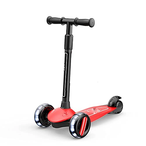 Scooter : YUNLILI Multi-purpose Children's Scooter 2 to 10 Years Old Scooter 3 Wheels Suitable for Boys and Girls Height Adjustable Widened Pedals Foldable 70kg Load-Bearing Scooter Toy Boys and Girls -B / A