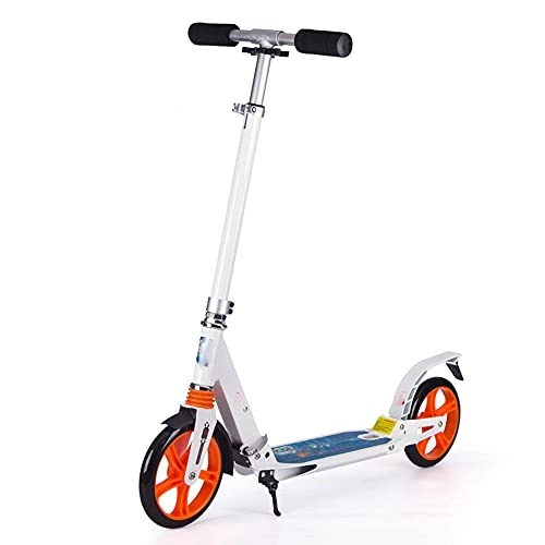 Scooter : YUNLILI Multi-purpose Foldable Scooter Suitable for Teenagers and Adults Over 14 Years Old with PU Shock Wheels Height Adjustable in 3 Gears Bearing 100KG -B / D (Color : A)
