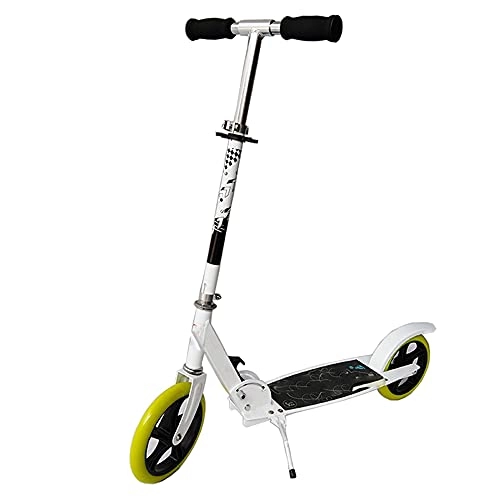 Scooter : YUNLILI Multi-purpose Suitable for 8-Year-Old-Adult Scooters. Foldable Height Adjustable in 3 Levels Equipped with PU Shock-Absorbing Wheels Aluminum Alloy Rod can Bear Weight 100KG -B / B (Color : A)