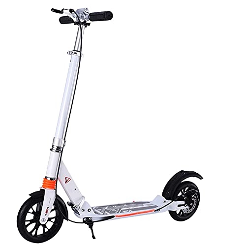 Scooter : YUNLILI Multi-purpose Two-Wheeled Adult Scooter is Suitable for Men and Women Over 15 Years Old 3 Levels of Height Adjustable with PU Shock-Absorbing Wheels Foldable can Load 150KG -B / A (Color : A)