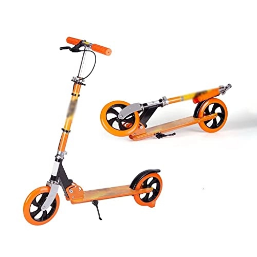 Scooter : ZXCSER Scooters, Foldable Kick Scooter 2 Wheel, Shock Absorption Mechanism, Large 200mm Wheels Great Scooters (Color : B)