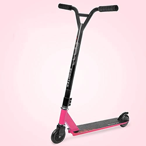 Scooter : ZXCVB Stunt Scooters, Street Scooters, Sports Stunt Jumping And Push Scooters Under 8 Years Old, both Adults And Children Can Use, Pink-Scooter