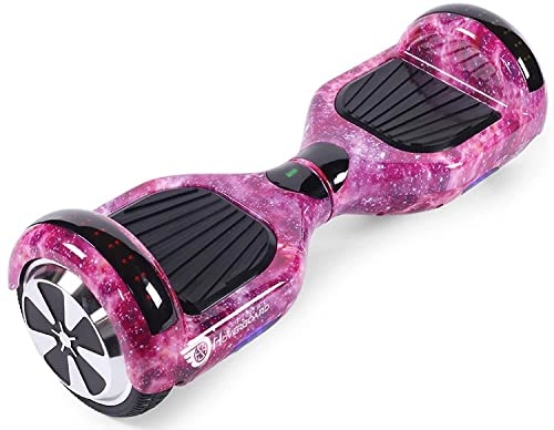Self Balancing Segway : 2021 Hoverboards for kids 6.5 Inch Electric Scooter Board with Bluetooth Speaker - Amazing LED Lights for Kids, Teenagers and Adults (Pink Galaxy)
