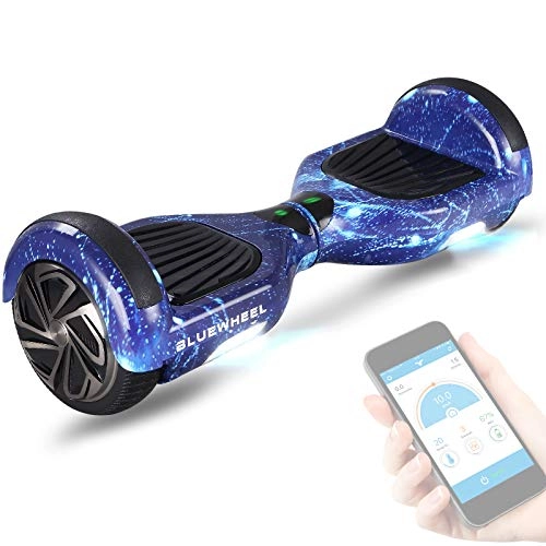 Self Balancing Segway : 6.5" Bluewheel HX310s Self Balancing Hover Scooter Board with UL2272 safety standard -Kids safety mode with App -Bluetooth speaker -700W engine - LED - Electric Skateboard