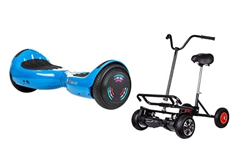 Self Balancing Segway : BLUE - ZIMX HB4 BLUETOOTH HOVERBOARD SEGWAY WITH LED WHEELS UL2272 CERTIFIED + HOVEBIKE BLACK