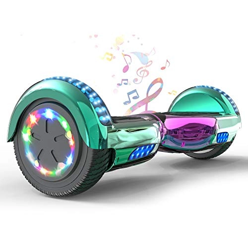 Self Balancing Segway : COLORWAY Self Balancing Scooter 6.5 inch - Hoverboard Electric Scooter - Bluetooth Speaker LED lights & Powerful Motor Gift for Kids