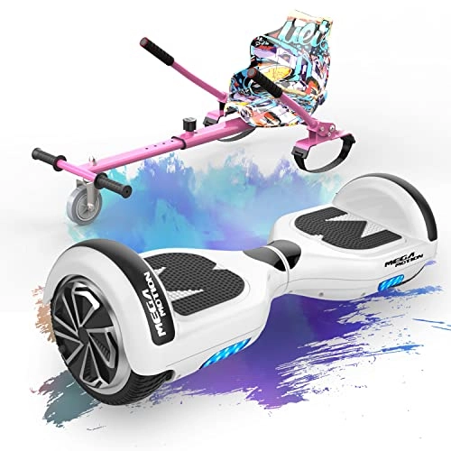 Self Balancing Segway : COLORWAY Self Balancing Scooter Hoverboards 6.5'' with Hoverkart- Electric Scooter Bluetooth Speaker LED lights Gift for Kids and Adults