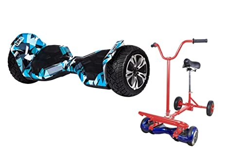 Self Balancing Segway : CRAZY BLUE - ZIMX G2 PRO OFF ROAD HOVERBOARD SWEGWAY SEGWAY + HOVERBIKE RED