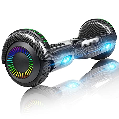 Self Balancing Segway : FLYING-ANT Hoverboard, 6.5 inch Self Balancing Electric Scooter with Bluetooth Speaker and LED Lights, Hover Board for Kids and Adult, Great Gifts